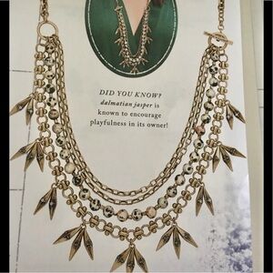 Chloe + Isabel Aventine Convertible Necklace with Jasper stones.